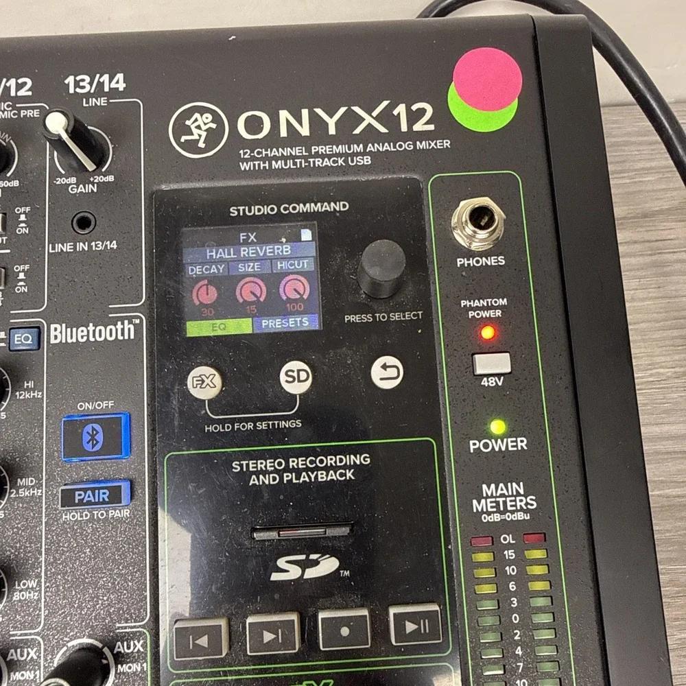Mackie Onyx 12-Channel Premium Analog Mixer with Multi-Track USB